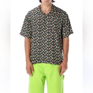 STUSSY
Paisley Tears Short-sleeve Shirt In 
Size L